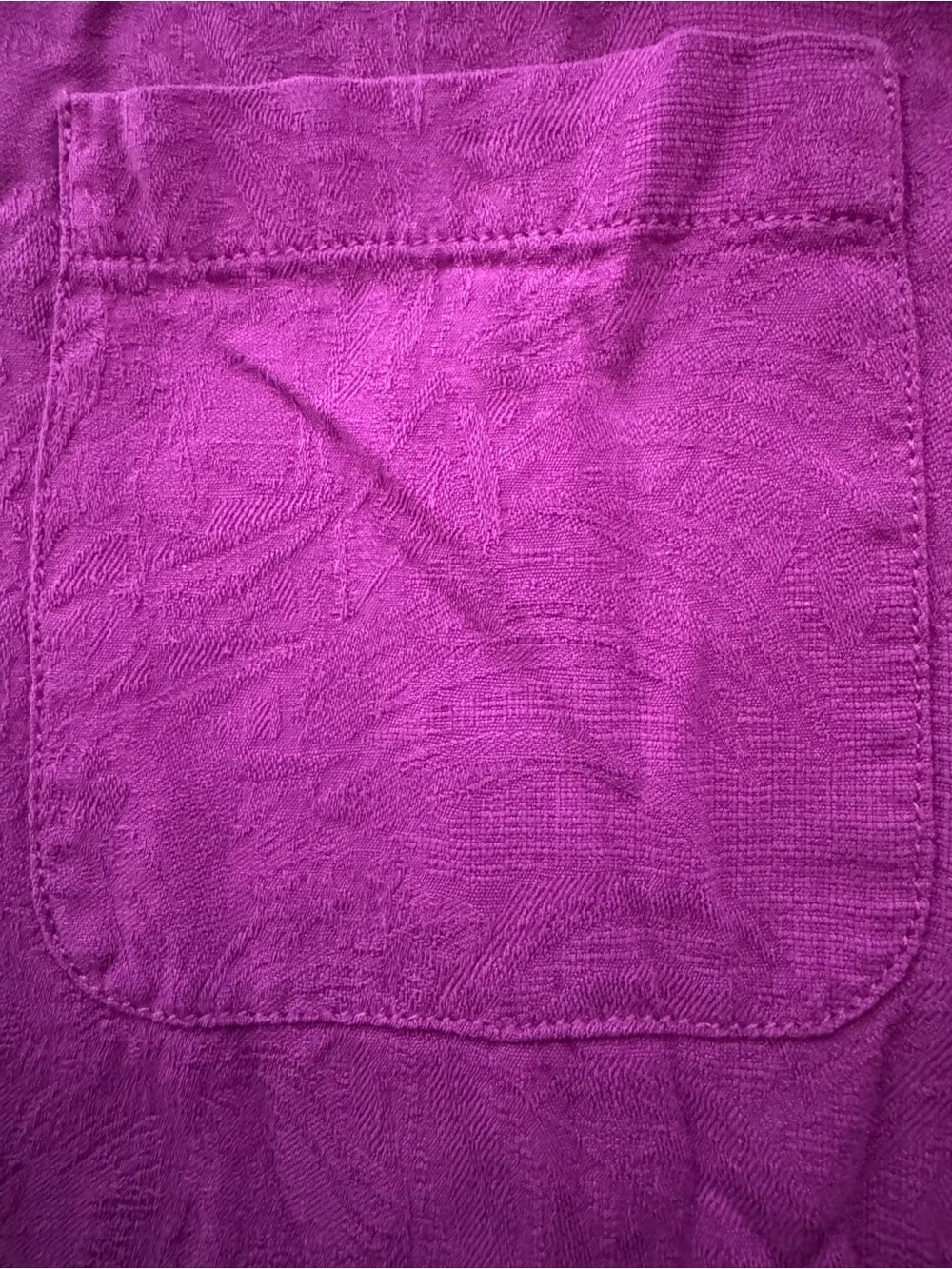 Tommy Bahama Short-Sleeve Button-Down Silk Shirt in Magenta Size XL - Picture 7 of 9